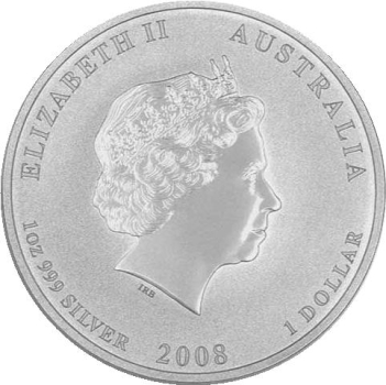 Australien 1 Dollar 2008 Maus - 1 Unze Feinsilber